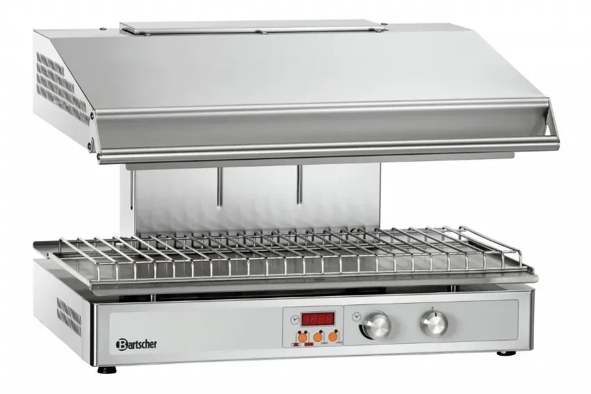 Salamandre infrarouge inox 2 zones chauffantes - 745x590x515 mm Authentique