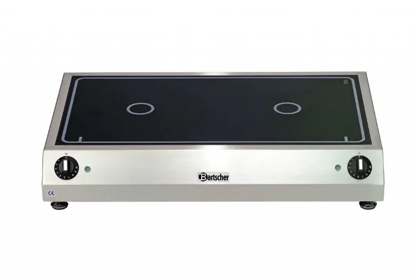 Remise Plaque de cuisson triphasé à inductions 2 zones de cuissons horizontal - 700x455x120 mm