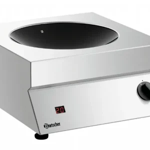 Wok à induction vitrocéramique à poser et 2 ventilateurs 3000 w - 400x455x180 mm Certifié