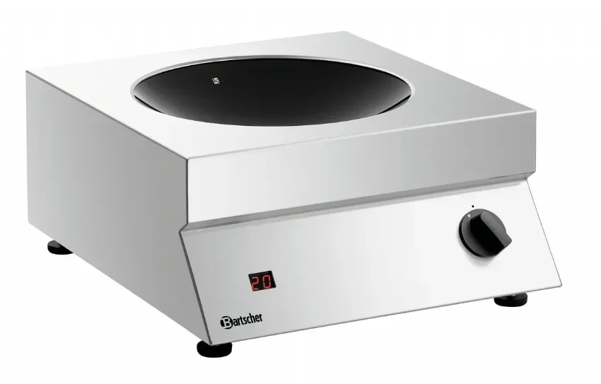 Expédition Rapide Wok à induction vitrocéramique à poser et 2 ventilateurs 5000 w - 400x455x180 mm