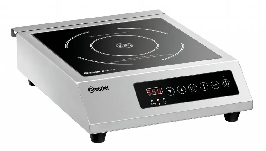 Plaque à induction électrique professionnelle en verre 1 zone de cuisson 3000 w - 330x420x105 mm Affaire À Saisir