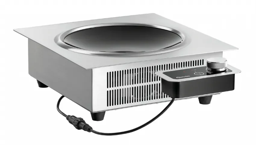 Prix Promo Wok à induction encastrable professionnel 3500 w - 370x390x135 mm