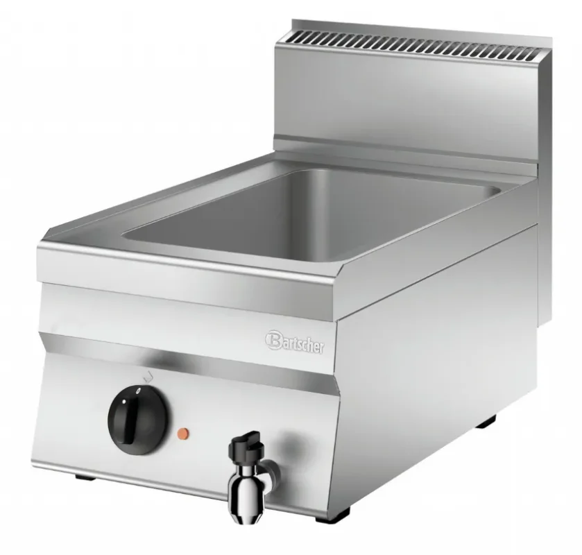 Certifié Bain marie à poser en inox 1x gn 1/1 - 400x650x295 mm