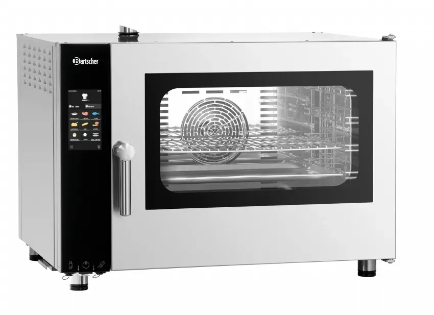 Four mixte à vapeur 5 niveaux gn 1/1 avec netoyage 6.3 kw - 905x845x675 mm Commande En Gros