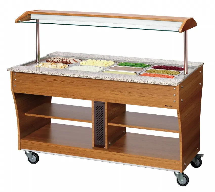 Nouveauté Chariot maintient chaud transportable 4x gn 1/1 - 1490x880x1370 mm