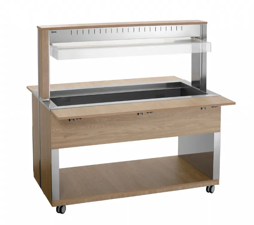 Chariot maintient chaud transportable 4x gn 1/1 éclairage led - 1495x1250x1520 mm Seulement Aujourd’hui