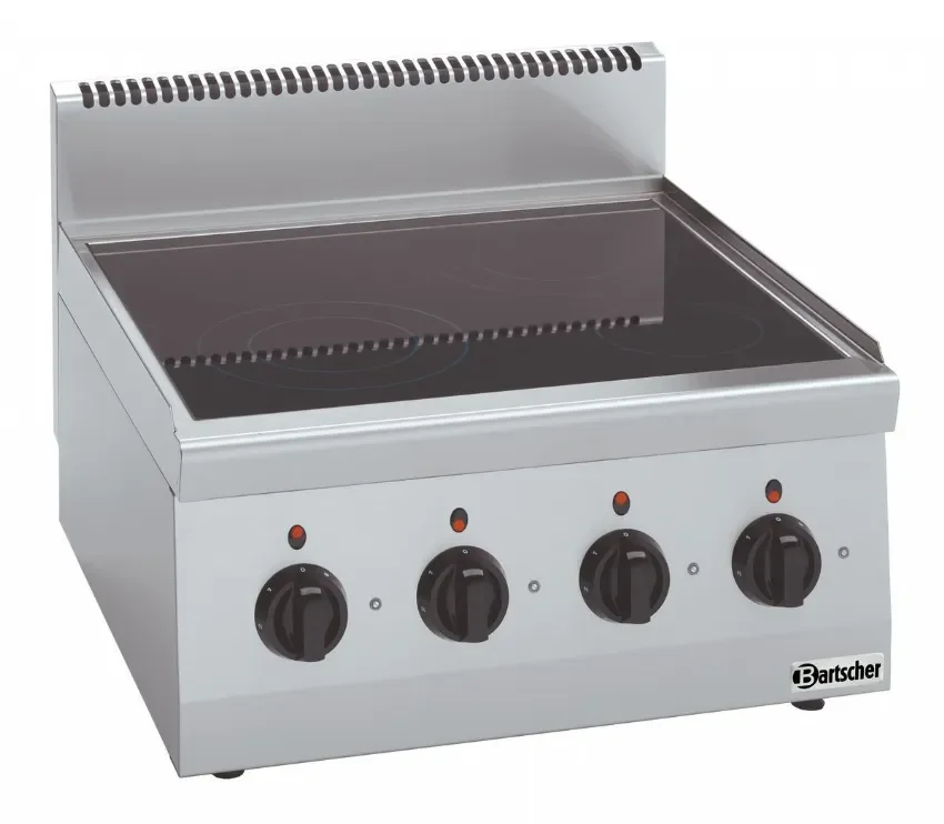 Fourneau électrique triphasé à poser 4 zones de cuisson - 600x600x290 mm Produit De Marque