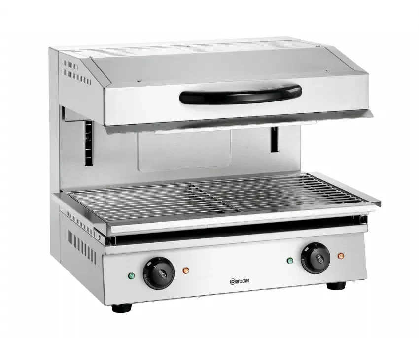 Acheter Direct Salamandre professionnelle inox avec 2 zones chauffantes - 600x540x530 mm