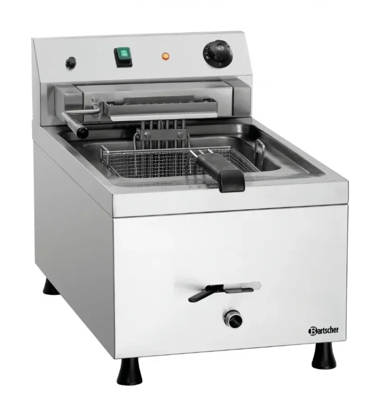 Friteuse électrique triphasé 12 l à poser - 400x650x485 mm Expédition Rapide