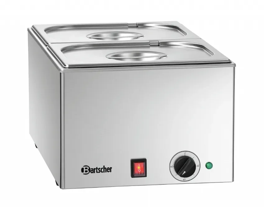 Petit Prix Bain marie électrique à poser professionnel 2x gn1/2 - 338x540x248 mm