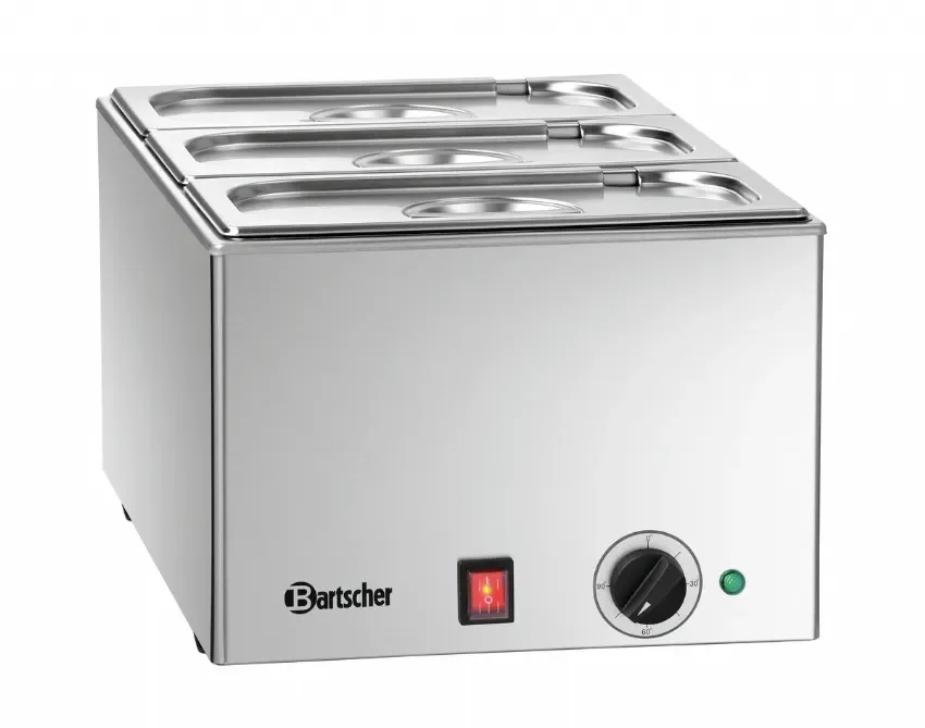 Bain marie électrique à poser professionnel 3x gn1/3 - 338x540x248 mm Livraison Gratuite