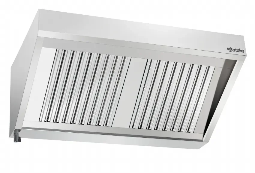 Hotte murale avec moteur 2 filtres 1000 m3/h - 1200x700x450 mm Nouveauté
