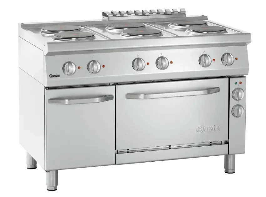 Plan de cuisson électrique sur four et placard 6 plaques carrées - 1200x700x850 mm Livraison Express