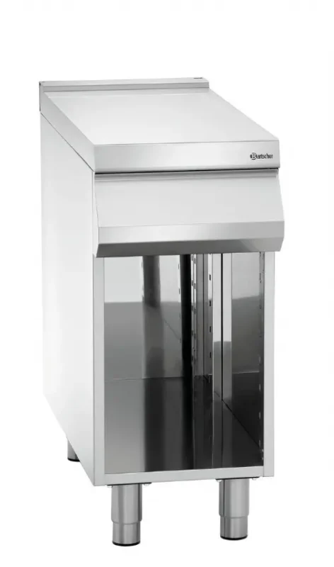 Plan de travail inox sur meuble ouvert - 400x900x900 mm Super Prix