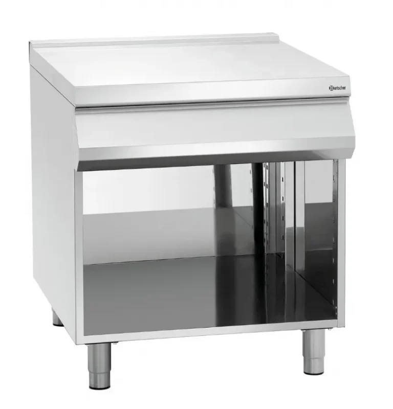 Plan de travail inox sur meuble ouvert - 800x900x900 mm Bon Marché