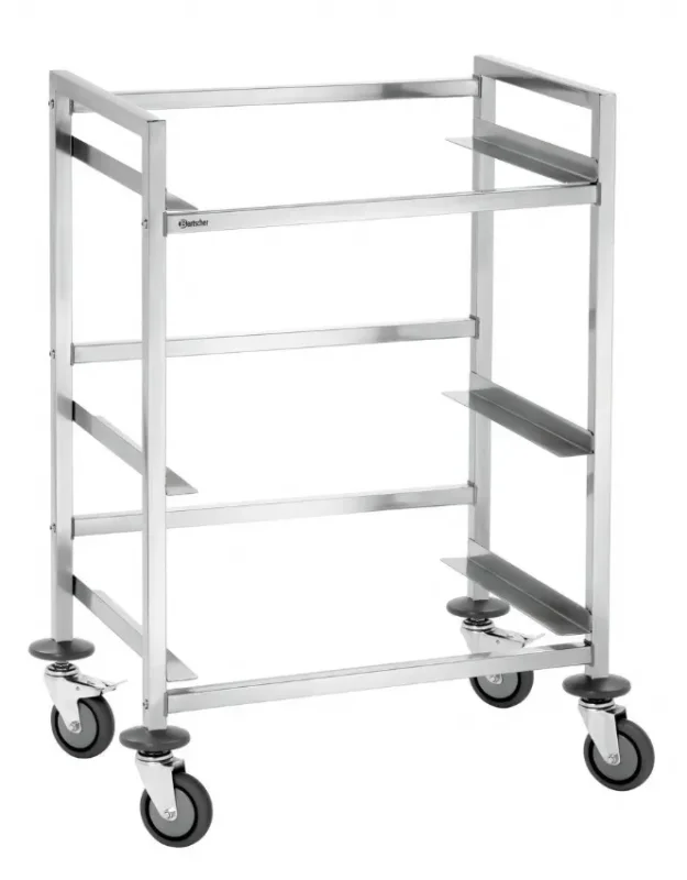 Chariot à bacs 3 niveaux 600x400 - 720x500x965 mm Solde