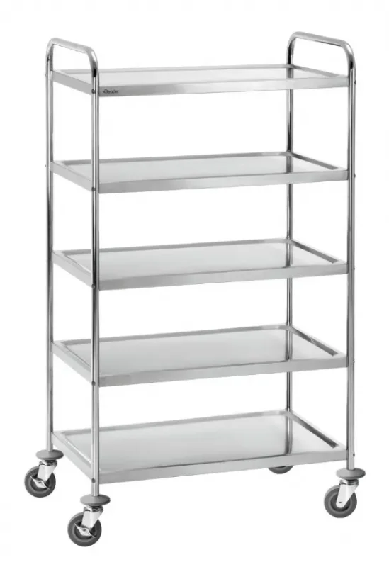 Offre Exclusive Chariot de service 5 niveaux - 920x600x1540 mm