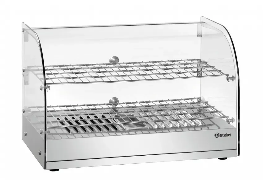 Vitrine chauffante à poser 2 niveaux 45 l - 560x395x365 mm Top Vente