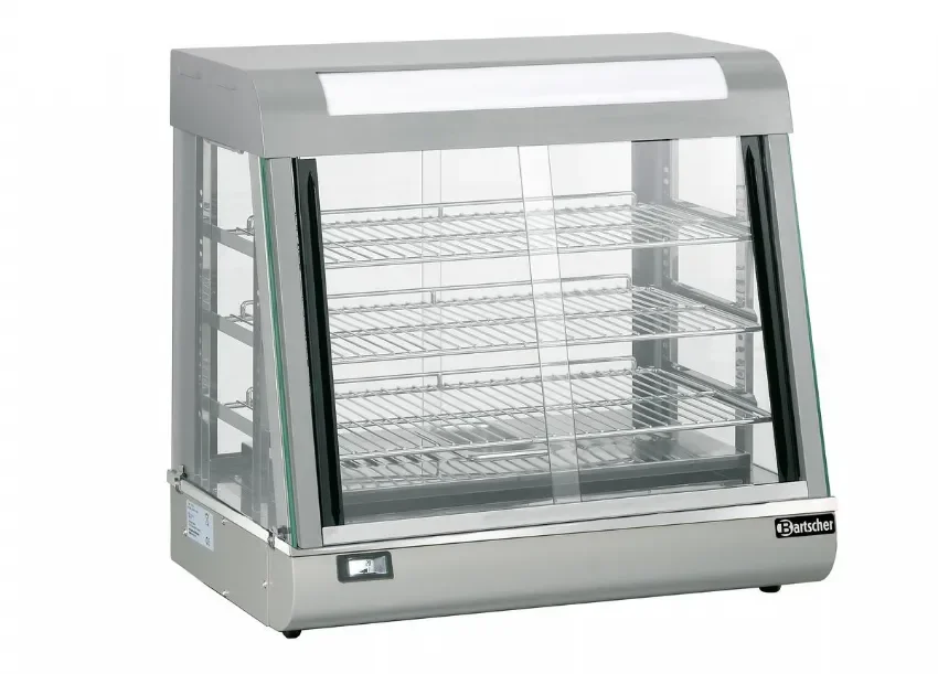 Vente Directe Vitrine chauffante avec portes coulissantes 3 niveaux 110 l - 660x470x640 mm