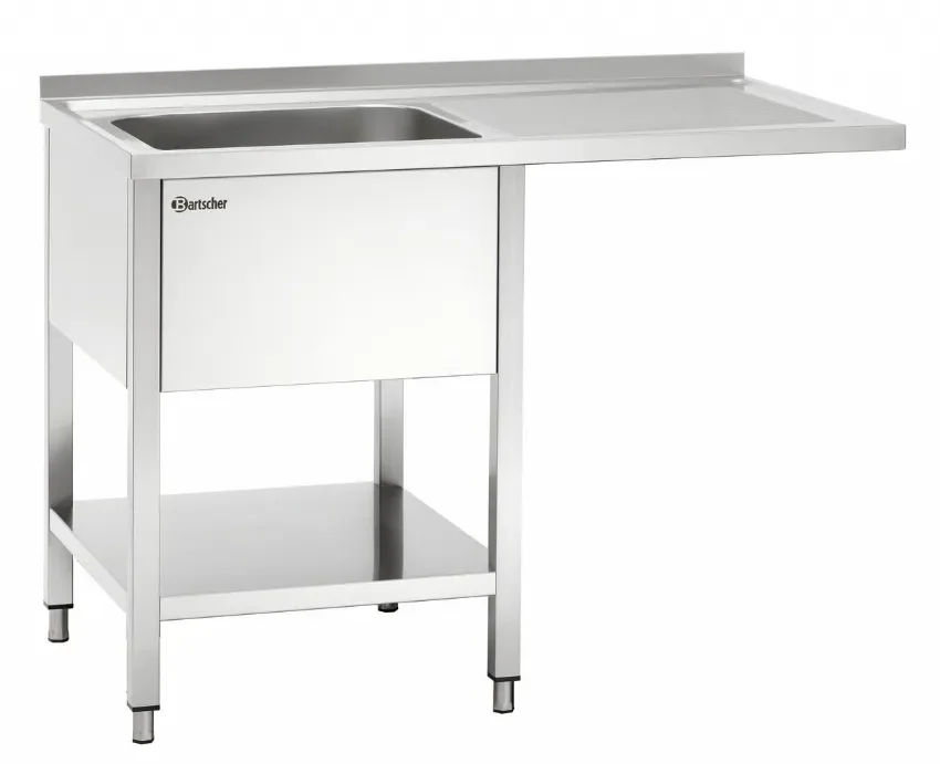 Jusqu’à Épuisement Des Stocks Plonge professionnelle 1 bac à gauche avec passage lave-vaisselle - 1200x700x850 mm