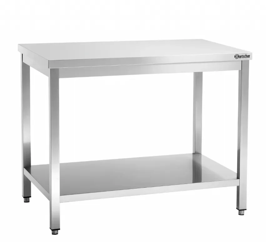 Table de travail en inox avec tablette inférieure - 1000x600x850 mm Soldes
