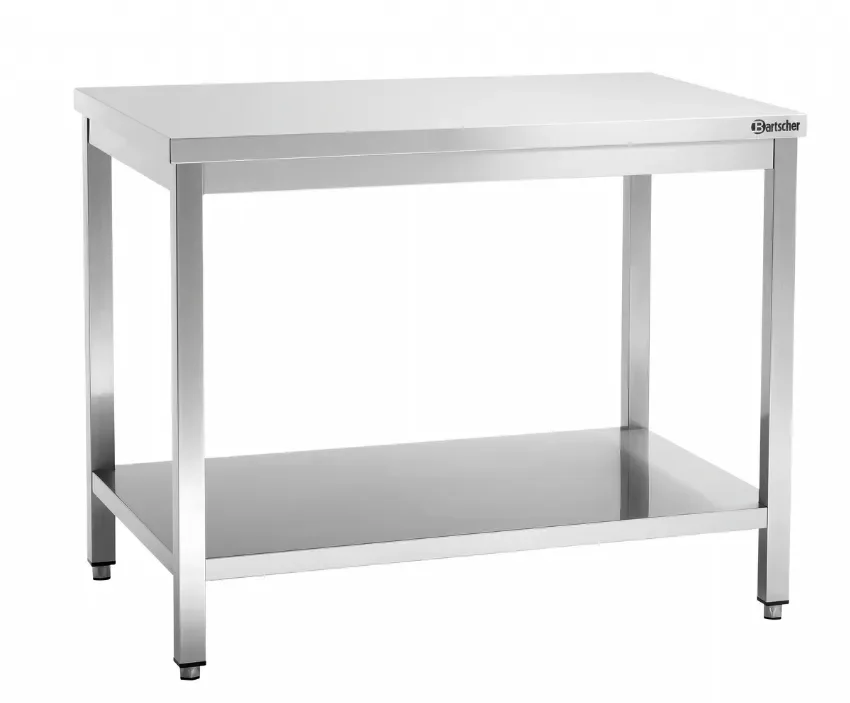 Seulement Aujourd’hui Table de travail en inox avec tablette inférieure- 1100x700x850 mm