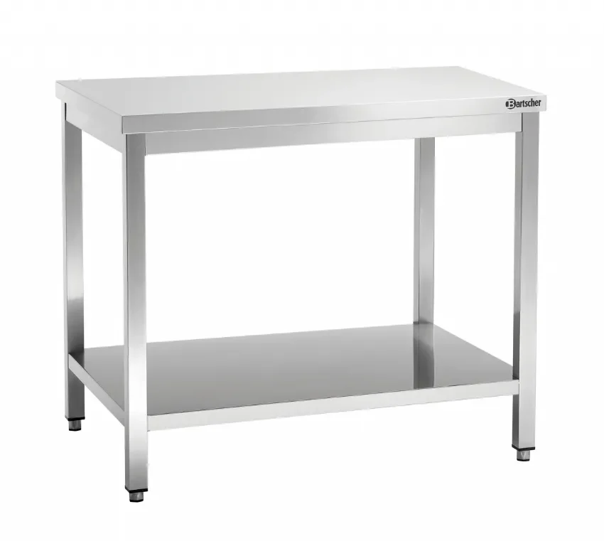 Table de travail en inox avec tablette inférieure - 1300x700x850 mm Offre Du Jour