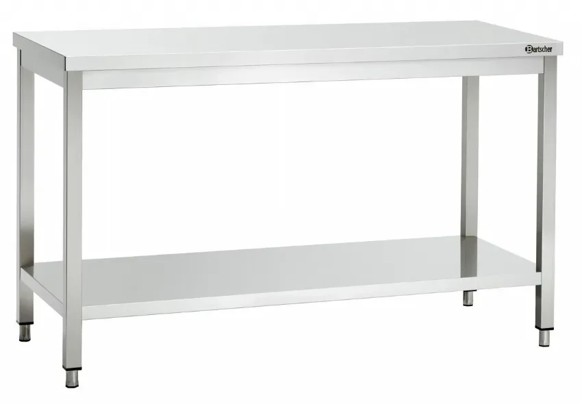Populaire Table de travail en inox avec tablette inférieure - 1400x600x850 mm