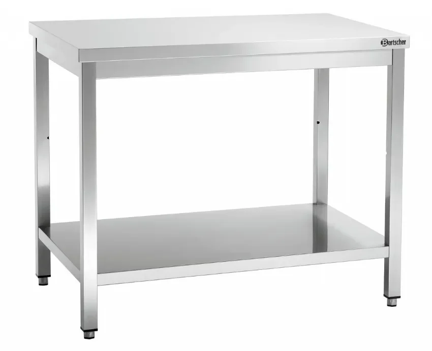 Table de travail en inox avec tablette inférieure - 1000x700x850 mm Prix Choc