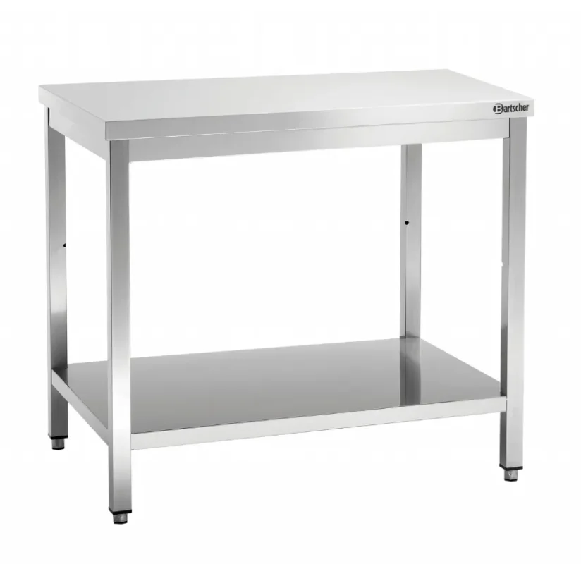 Meilleur Choix Table de travail en inox avec tablette inférieure - 1200x700x850 mm