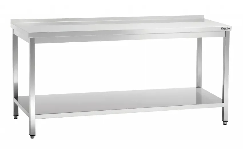 Table de travail en inox avec tablette inférieure - 1800x700x850 mm Must-Have