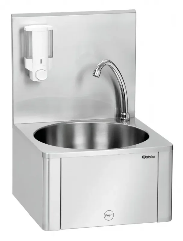 Top Vente Lave-mains avec distributeur de savon - 400x404x577 mm