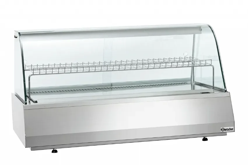 Populaire Vitrine réfrigérée +6/+10°cbombée porte coulissante 3x gn 1/1 - 1072x783x593 mm