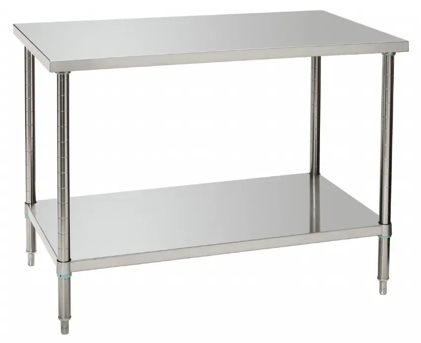 Table de travail en inox avec tablette - 1200x700x900 mm Bon Marché