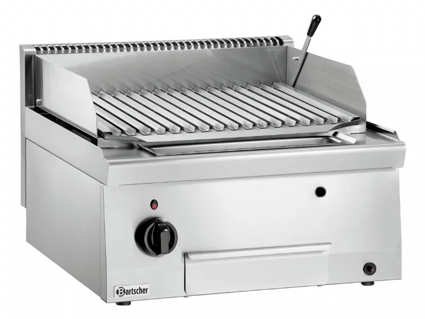 Grill pierre de lave gaz à poser 7300 w - 600x600x290 mm Livraison Gratuite