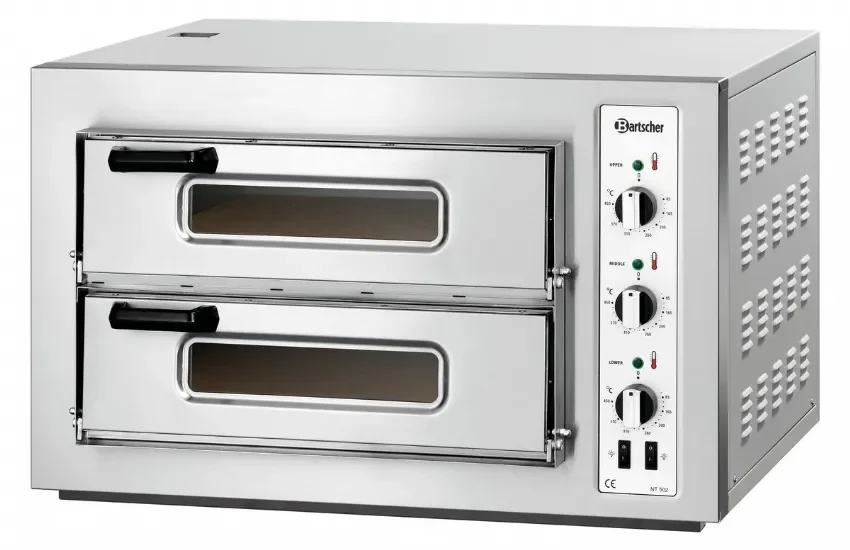 Bon Plan Four à pizza 2 chambres 4 pizzas 25 cm - 800x750x510 mm