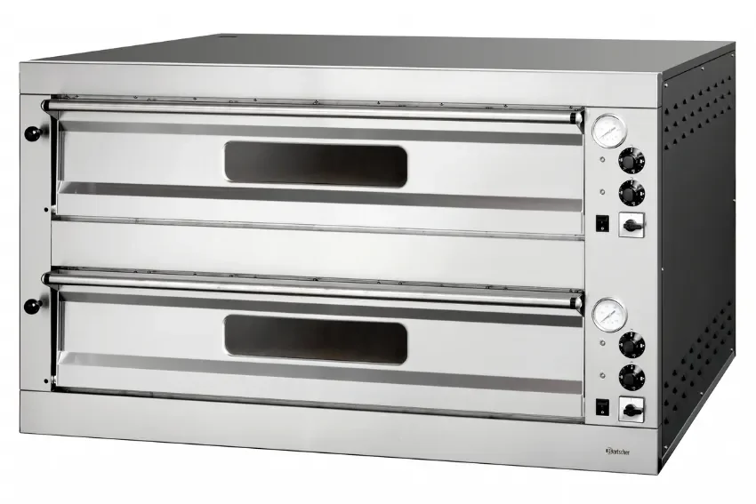 Four à pizza électrique 2 chambres 9 pizzas 33 cm - 1310x1270x760 mm Dernier Modèle
