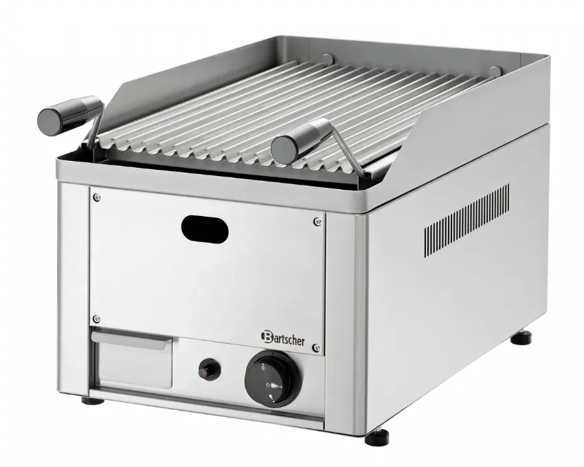 Nouveauté Grill pierre lave gaz professionnel à poser - 330x625x310 mm