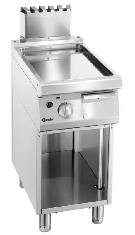 Plaque grill gaz lisse sur meuble ouvert - 400x700x850 mm Livraison Gratuite