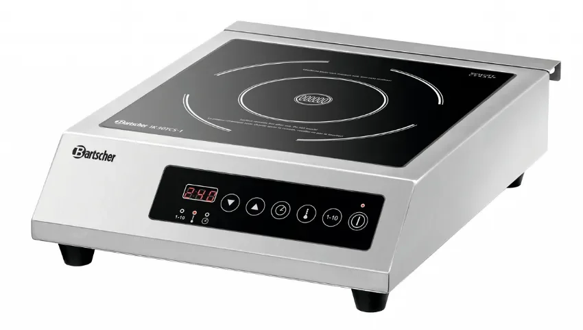 Affaire À Saisir Plaque à induction électrique professionnelle en vitrocéramique 1 zone de cuisson 3000 w - 330x420x105 mm