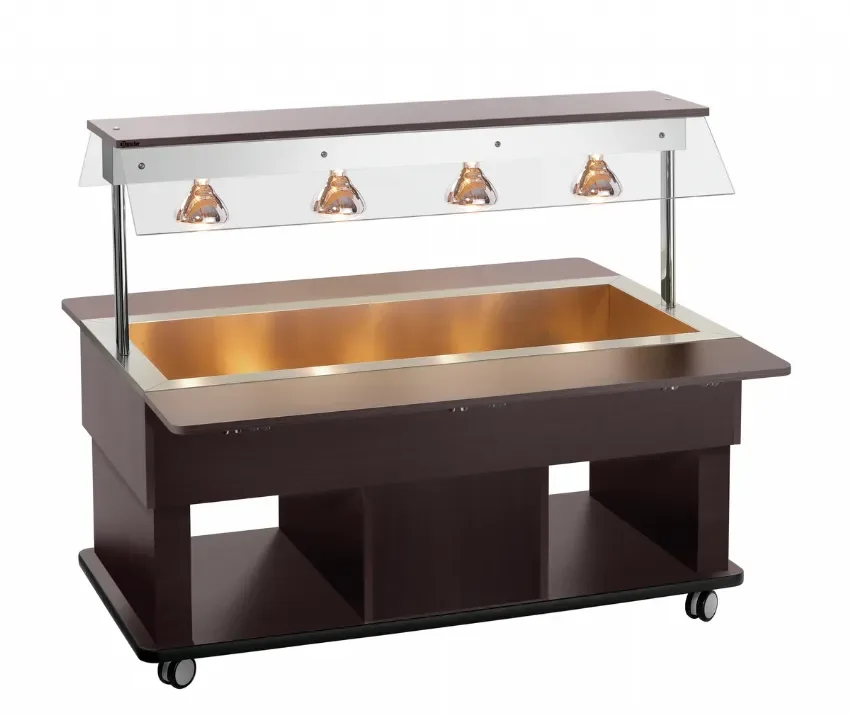 Marque Chariot chaud transportable 4x gn 1/1 - 1425x1160x1200 mm