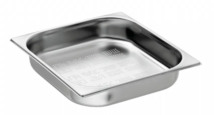 Haute Qualité Bac gn 2/3 prof 65 mm perforé - 354x325x65 mm