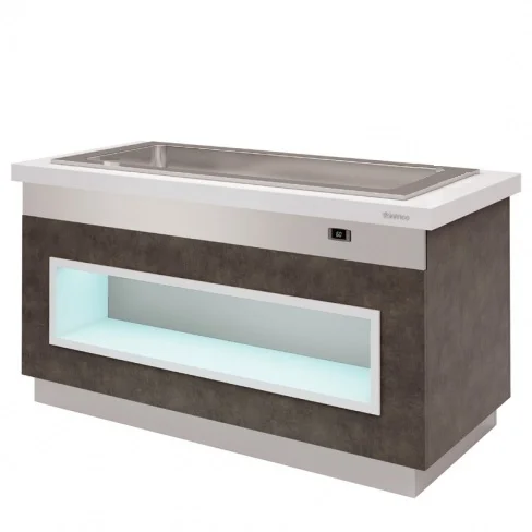 Buffet chauffant bain-marie pour 2 bacs GN1/1 INFRICO - Série SELF-SERVICE - Gastrobuffets Expédié Aujourd’hui
