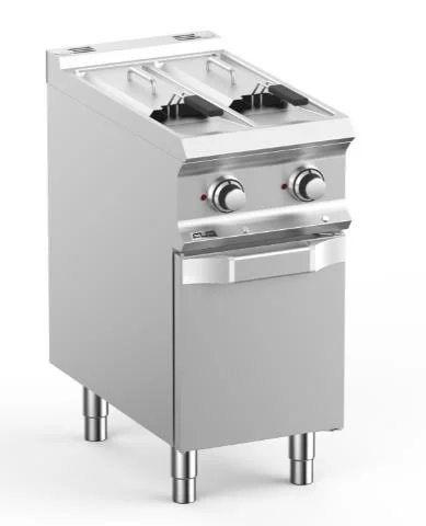 Affaire À Saisir Friteuse professionnelle électrique 2x7 Litres sur coffre MBM - DOMINA PRO 700