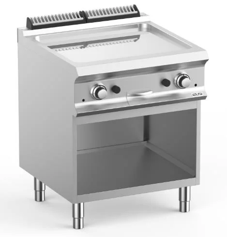 Plancha professionnelle gaz lisse sur placard ouvert MBM - DOMINA PRO 700 Prix Cassé