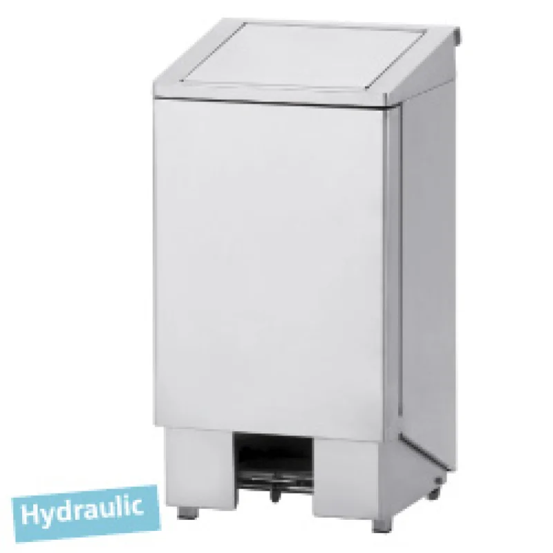 Poubelle inox à pédale couvercle avec vérin 120 litres DIAMOND - PPX-120 Meilleur Choix