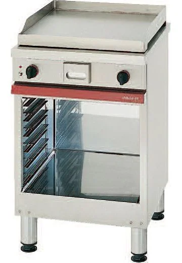 Pas Cher Plancha professionnelle gaz en acier lisse 600 AMBASSADE