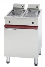 Friteuse professionnelle électrique double 2x6 Litres sur coffre AMBASSADE Bon Marché