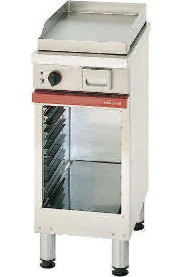 Plancha professionnelle gaz en acier lisse 400 AMBASSADE Pas Cher