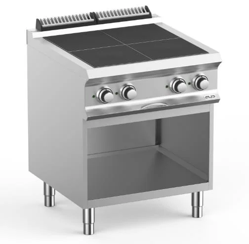 Fourneau 4 plaques électriques intégrées sur placard ouvert MBM - DOMINA PRO 700 Top Vente
